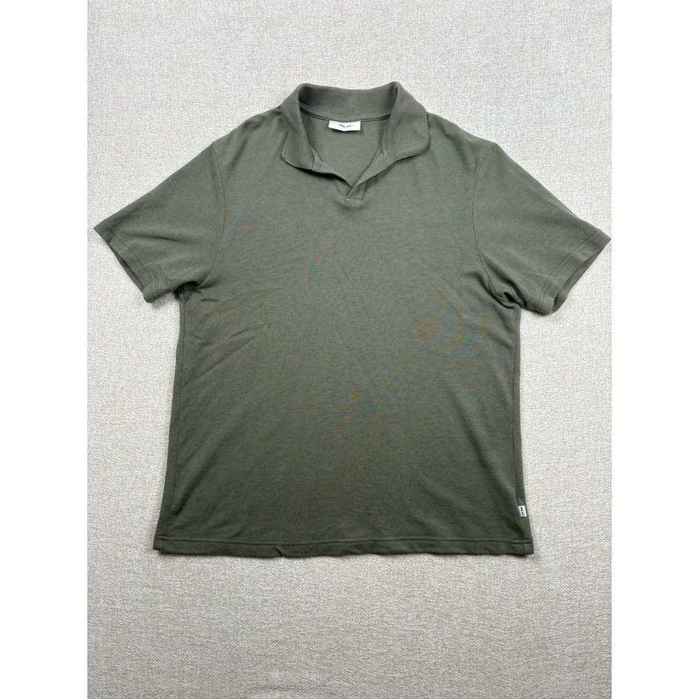 Men's Olive Green Polo Shirt - Casual Short Sleeve